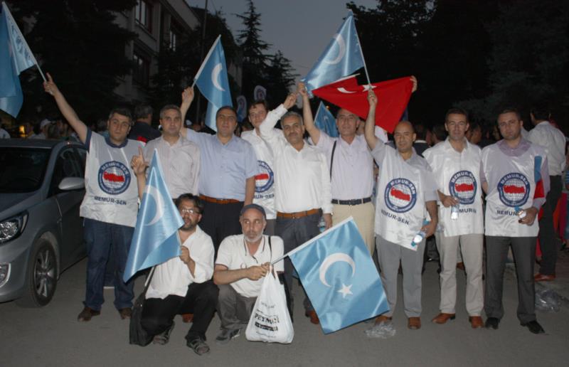 Birlik Haber-Sen ve Memur-Sen’den “Doğu Türkistan’da Çin İşkencesine Hayır” Eylemi