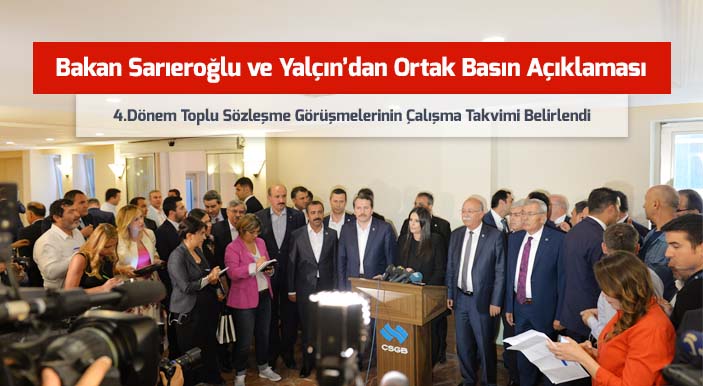 Bakan Sarıeroğlu ve Yalçın’dan Ortak Basın Açıklaması