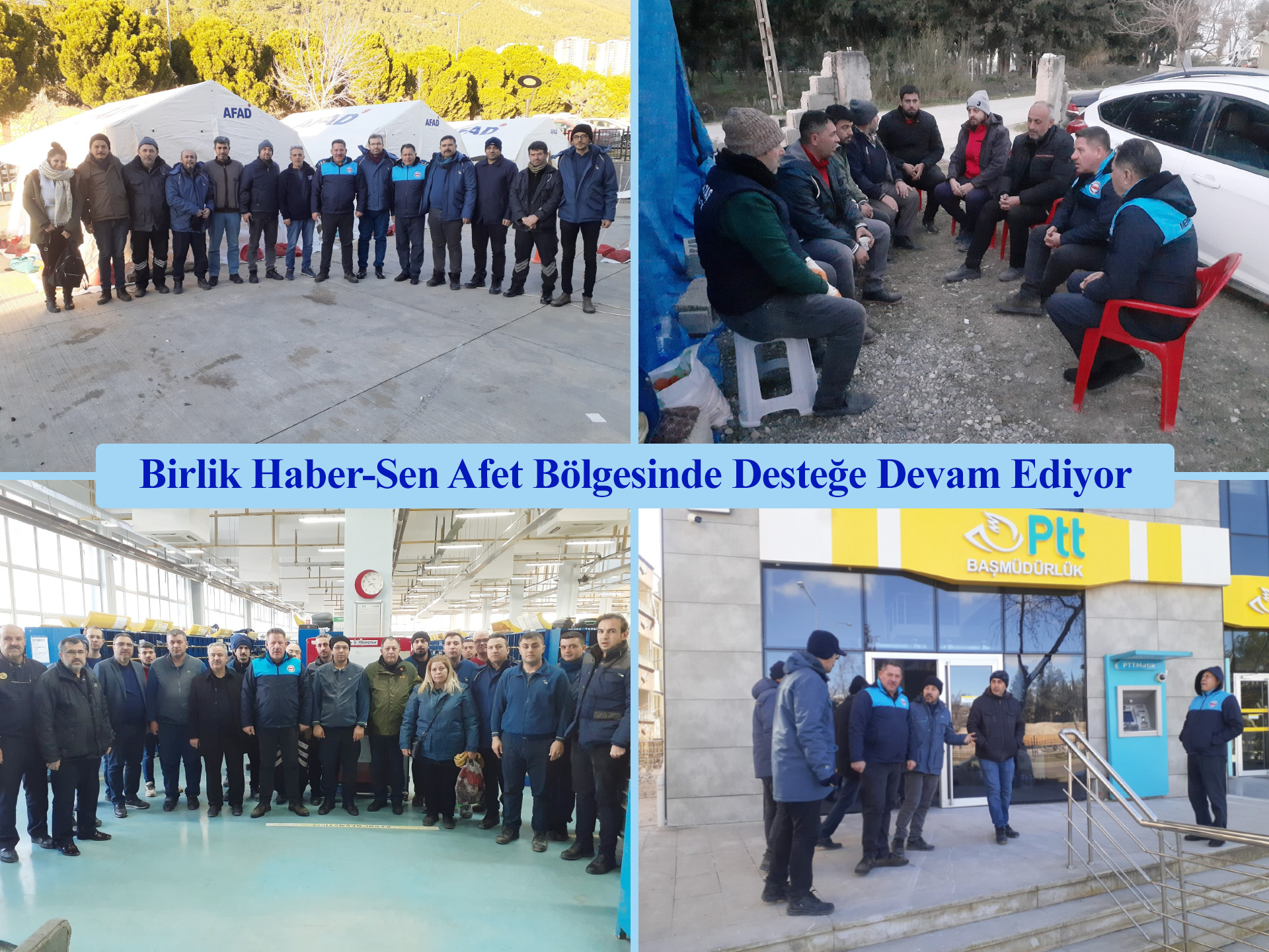 Birlik Haber-Sen Afet Bölgesinde Desteğe Devam Ediyor