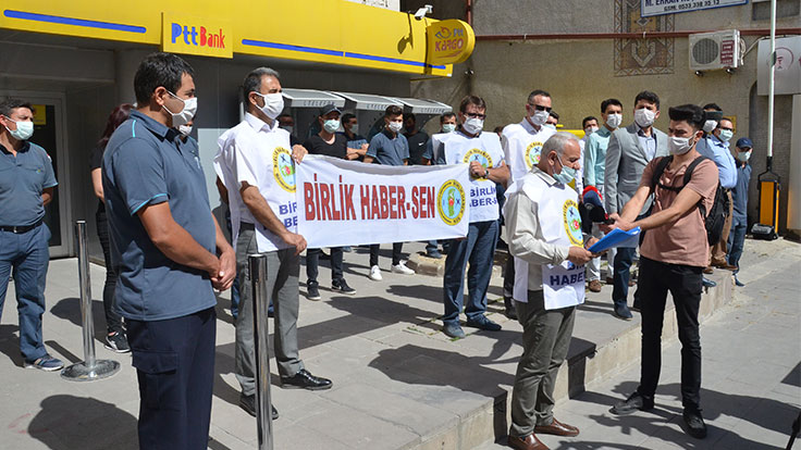 Birlik Haber-Sen’den Onur Kızıl’a Destek Eylemi