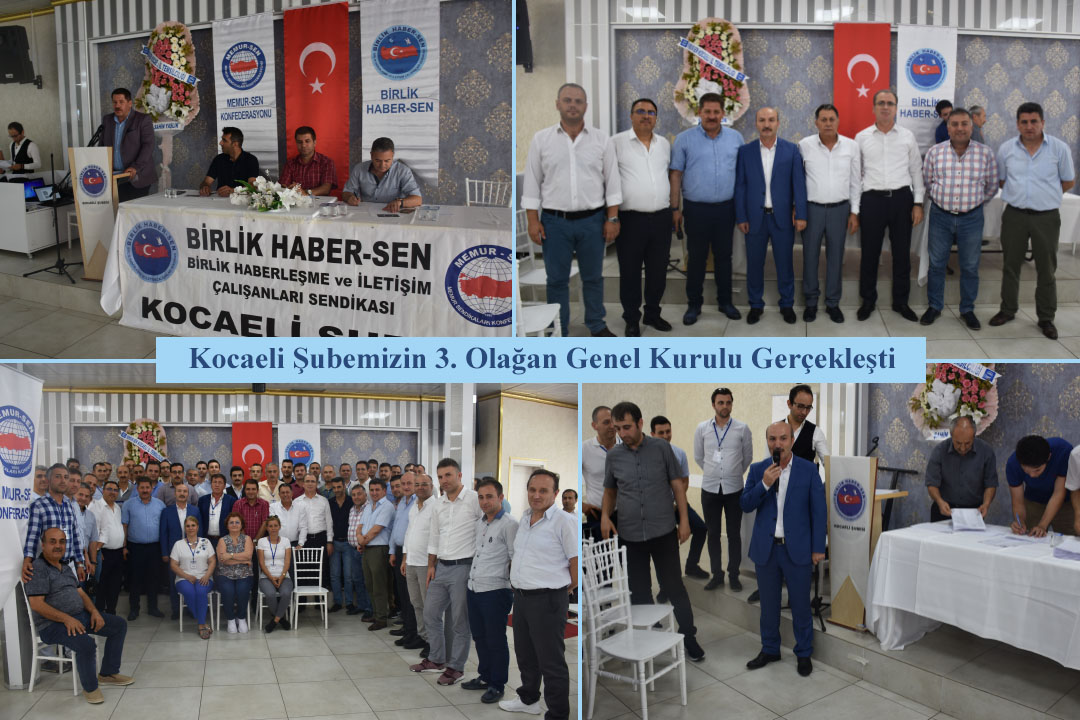 Kocaeli Şubemizin 3. Olağan Genel Kurul’u Gerçekleşti