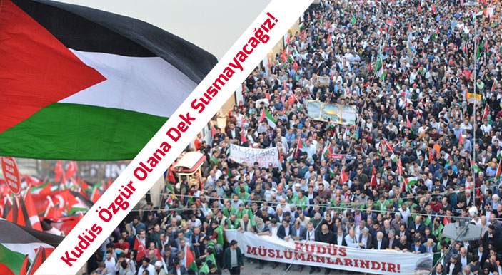 Kudüs Özgür Olana Dek Susmayacağız!