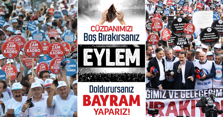 Memur-Sen’den Bakanlık Önünde “Cüzdanlı” Eylem