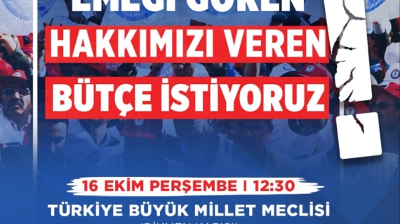 Emeği Gören, Hakkımızı Veren Bütçe İstiyoruz!