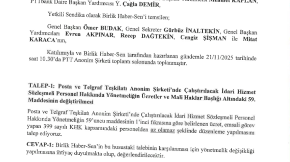 PTT İLE GERÇEKLEŞTİRDİĞİMİZ KURUM İDARİ KURUL RAPORU