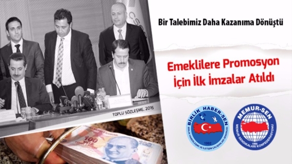 Bir Teklifimiz Daha Kazanıma Dönüştü, Emeklilere Promosyon İçin İlk İmzalar Atıldı