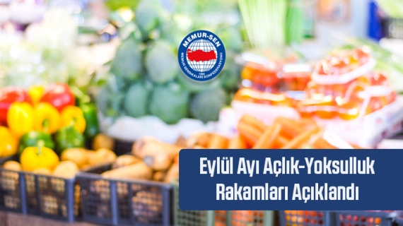 Eylül Ayı Açlık ve Yoksulluk Rakamları Açıklandı