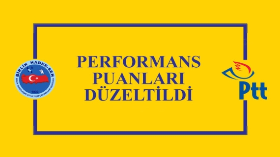 PERFORMANS PUANLARI DÜZELTİLDİ